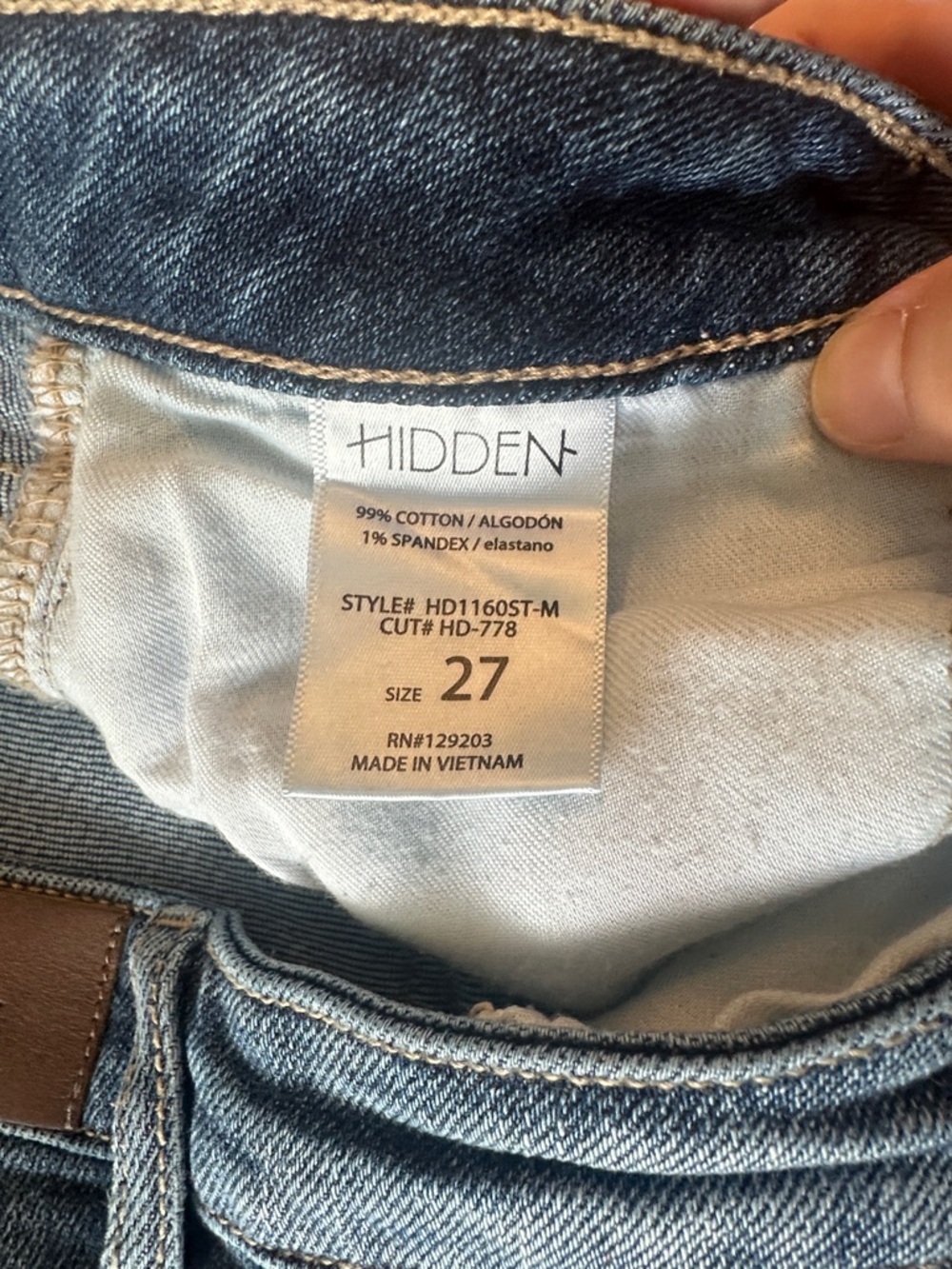 Hidden Tracey High Rise Straight Jean - Picture 4 of 4